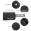 Miss Lulu Damen Umschlag Schwarz Clutch Elegant Abendtasche Brauttasche Umschlag Clutch Tasche Handtasche mit Kette für Hochzeit Party Prom