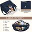 VOBUKE Umhängetasche Damen Mittelgroß Wasserdicht Nylon Crossbody Bag mit Vielen Fächern Leichte Schultertasche Verstellbarer Breitem Freizeit Kleine Messenger Bag für Einkaufen, Reisen