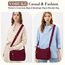 VOBUKE Umhängetasche Damen Mittelgroß Wasserdicht Nylon Crossbody Bag mit Vielen Fächern Leichte Schultertasche Verstellbarer Breitem Freizeit Kleine Messenger Bag für Einkaufen, Reisen