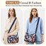 VOBUKE Umhängetasche Damen Mittelgroß Wasserdicht Nylon Crossbody Bag mit Vielen Fächern Leichte Schultertasche Verstellbarer Breitem Freizeit Kleine Messenger Bag für Einkaufen, Reisen