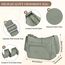 VOBUKE Umhängetasche Damen Mittelgroß Wasserdicht Nylon Crossbody Bag mit Vielen Fächern Leichte Schultertasche Verstellbarer Breitem Freizeit Kleine Messenger Bag für Einkaufen, Reisen