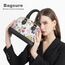 Bagsure Handtasche Damen Schultertasche Handtaschen Tragetasche Damen 4-teiliges Set für Büro Schule Einkauf Reise Geschenk (Blumen)