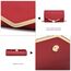 Miss Lulu Damen Umschlag Clutch Elegant Abendtasche Brauttasche Umschlag Clutch Tasche Handtasche mit Kette für Hochzeit Party Prom Rot