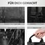 Leathario Rucksakck Damen Wasserdicht,Veganes Leder Cityrucksack,Rucksackhandtasche Mittelgroß, Diebstahlsich Tagesrucksack für Büro,Pendeln,Arbeit,Leicht Elegant Backpack Women Groß für Reise,Schwarz