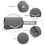 Miss Lulu Damen Umschlag Clutch Elegant Abendtasche Brauttasche Umschlag Clutch Tasche Handtasche mit Kette für Hochzeit Party Prom Grau