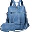 Leathario Rucksakck Damen Set Wasserdicht,Veganes Leder Cityrucksack,Rucksackhandtasche Mittelgroß, Diebstahlsich Tagesrucksack für Büro,Pendeln,Arbeit,Leicht Elegant Backpack Women Groß für Reise