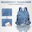 Leathario Rucksakck Damen Set Wasserdicht,Veganes Leder Cityrucksack,Rucksackhandtasche Mittelgroß, Diebstahlsich Tagesrucksack für Büro,Pendeln,Arbeit,Leicht Elegant Backpack Women Groß für Reise