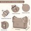VOBUKE Umhängetasche Damen Mittelgroß Wasserdicht Nylon Crossbody Bag mit Vielen Fächern Leichte Schultertasche Verstellbarer Breitem Freizeit Kleine Messenger Bag für Einkaufen, Reisen