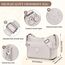 VOBUKE Umhängetasche Damen Mittelgroß Wasserdicht Nylon Crossbody Bag mit Vielen Fächern Leichte Schultertasche Verstellbarer Breitem Freizeit Kleine Messenger Bag für Einkaufen, Reisen