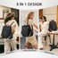 Leathario Rucksakck Damen Wasserdicht,Veganes Leder Cityrucksack,Rucksackhandtasche Mittelgroß, Diebstahlsich Tagesrucksack für Büro,Pendeln,Arbeit,Leicht Elegant Backpack Women Groß für Reise,Schwarz