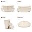 Vezluax 30x20cm umhängetasche Damen Bauchtasche Damen Groß Vegan Leder Crossbody Bag stylisch Muttertags geschenke für frauen mit breitem Gurt BeigeWeiß