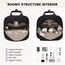 LOVEVOOK Damen Rucksack Mittelgroß, 14 Zoll Schulrucksack Teenager Mädchen Laptop Backpack School Bag Schultasche Arbeitstasche, Wasserdicht Travel Backpack für Reise Uni College, Schwarz