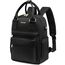 LOVEVOOK Rucksack Damen Klein, Wasserdicht Cityrucksack Handtasche 2 in 1, Mini Tasche Daypack Backpack Women Elegant für Freizeit Schule Reisen Arbeit, Schwarz