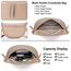 Vezluax 30x20cm umhängetasche Damen Bauchtasche Damen Groß Vegan Leder Crossbody Bag stylisch Muttertags geschenke für frauen mit breitem Gurt Pearl Gold (Shiny Effect)