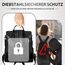 Leathario Rucksakck Damen Set Wasserdicht,Veganes Leder Cityrucksack,Rucksackhandtasche Mittelgroß, Diebstahlsich Tagesrucksack für Büro,Pendeln,Arbeit,Leicht Elegant Backpack Women Groß für Reise