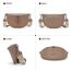 Vezluax 30x20cm umhängetasche Damen Bauchtasche Damen Groß Vegan Leder Crossbody Bag stylisch Frauen mit breitem Gurt Pekannuss