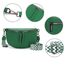 Vezluax 30x20cm umhängetasche Damen Bauchtasche Damen Groß Vegan Leder Crossbody Bag stylisch Gürteltasche Brusttasche Frauen mit breitem Gurt Mintgrün