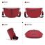 Vezluax 30x20cm umhängetasche Damen Bauchtasche Damen Groß Vegan Leder Crossbody Bag stylisch Gürteltasche Brusttasche Frauen mit breitem Gurt Kirschrot