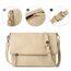 Gladdon Klein Handtasche Damen Umhängetasche,Crossbody Tasche Schultertasche Elegant Clutch Messenger PU-Leder Taschen Für Täglich Arbeit Einkaufen(Beige)