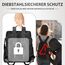 Leathario Rucksakck Damen Set Wasserdicht,Veganes Leder Cityrucksack,Rucksackhandtasche Mittelgroß, Diebstahlsich Tagesrucksack für Büro,Pendeln,Arbeit,Leicht Elegant Backpack Women Groß für Reise