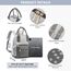 LOVEVOOK Rucksack Damen Klein, Wasserdicht Cityrucksack Handtasche 2 in 1, Mini Tasche Daypack Backpack Women Elegant für Freizeit Schule Reisen Arbeit, Grau Blau