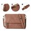 Gladdon Umhängetasche damen,Schultertasche mit Reißverschluss, Crossbody Tasche, Leder Handtasche Klein, Daypack…