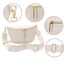 Vezluax 30x20cm umhängetasche Damen Bauchtasche Damen Groß Vegan Leder Crossbody Bag stylisch Muttertags geschenke für frauen mit breitem Gurt BeigeWeiß