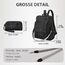 Leathario Rucksakck Damen Set Wasserdicht,Veganes Leder Cityrucksack,Rucksackhandtasche Mittelgroß, Diebstahlsich Tagesrucksack für Büro,Pendeln,Arbeit,Leicht Elegant Backpack Women Groß für Reise