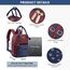 LOVEVOOK Rucksack Damen Klein, Wasserdicht Cityrucksack Handtasche 2 in 1, Mini Tasche Daypack Backpack Women Elegant für Freizeit Schule Reisen Arbeit, Marineblau Dunkelrot