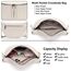 Vezluax Schwarz Geschenkbox 31×21×4cm mit Damentasche Geschenk für Frauen zum Geburtstag Muttertag Valentinstag Jahrestag & Weihnachten Beige weiße Tasche
