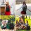 LOVEVOOK Rucksack Damen Klein, Wasserdicht Cityrucksack Handtasche 2 in 1, Mini Tasche Daypack Backpack Women Elegant für Freizeit Schule Reisen Arbeit, Schwarz