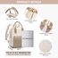 LOVEVOOK 13,3 Zoll Rucksack Damen Klein, Wasserdicht Cityrucksack Handtasche 2 in 1, Mini Tasche Daypack Backpack Women Elegant für Freizeit Schule Reisen Arbeit, Grün Beige