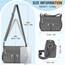 TEUEN Crossbody Bag Damen Große Kapazität Wasserdicht Nylon Umhängetasche Damen Mittelgroß, Casual Handtasche & Leichte Schultertasche Gross Messenger Bag mit Vielen Fächern