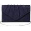 BBjinronjy Clutch Für Hochzeit: Kettentasche, Handtasche Damen Klein, Elegant Samt Umschlag Crossbody Klassisch Tasche Abendtasche (Navy Blau)