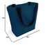 Cottonbagjoe Große Shopper Baumwolltasche 45 × 38 × 10 cm aus 220 g/m² Baumwolle – Stofftasche mit Reißverschluss-Innentasche, Softfinish & schwarzen Henkeln – OEKO-TEX® STANDARD 100