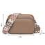 TIAASTAP Damen Umhängetasche Klein Leder Handtasche Crossbody Bag Crossbag Schultertasche Damen Tasche Moderne Taschen mit breitem Schultergurt und 3 Fächern