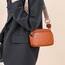 TIAASTAP Damen Umhängetasche Klein Leder Handtasche Crossbody Bag Crossbag Schultertasche Damen Tasche Moderne Taschen mit breitem Schultergurt und 3 Fächern