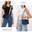 TIAASTAP Damen Umhängetasche Klein Leder Handtasche Crossbody Bag Crossbag Schultertasche Damen Tasche Moderne Taschen mit breitem Schultergurt und 3 Fächern
