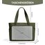 KALIDI Shopper Tasche Damen Handtasche Groß Arbeitstasche Uni Tasche Damen-Shopper Tote Bag Grün FüR Arbeit, School, BüRo, Schule