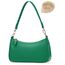 WantGor Clutch Tote Handtaschen, Umhängetasche für Frauen Crossbody Taschen Mini Hobo Bag Retro Vegan Leder Trendy Handtasche (Dunkelgrün)