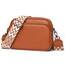 TIAASTAP Damen Umhängetasche Klein Leder Handtasche Crossbody Bag Crossbag Schultertasche Damen Tasche Moderne Taschen mit breitem Schultergurt und 3 Fächern