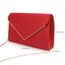 BBjinronjy Clutch Für Hochzeit Kettentasche Damen, handtaschen damen klein,elegant Samt Clutch Umschlag Crossbody Klassisch Tasche Abendtasche Hochzeit (Rot)