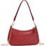 WantGor Clutch Tote Handtaschen, Umhängetasche für Frauen Crossbody Taschen Mini Hobo Bag Retro Vegan Leder Trendy Handtasche (Rot)