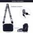 TIAASTAP Damen Umhängetasche Klein Leder Handtasche Crossbody Bag Crossbag Schultertasche Damen Tasche Moderne Taschen mit breitem Schultergurt und 3 Fächern
