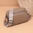 TIAASTAP Damen Umhängetasche Klein Leder Handtasche Crossbody Bag Crossbag Schultertasche Damen Tasche Moderne Taschen mit breitem Schultergurt und 3 Fächern