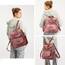 Puwuzixi Frauen Rucksack Wasserdicht Anti-Diebstahl Leichtgewicht PU Mode Reisen Mehrzweck Cabrio Geldbörse Umhängetasche Handtasche Rucksack（Pink）