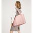 KALIDI Shopper Tasche Damen Handtasche Damen Groß Arbeitstasche Uni Tasche Damen-Shopper Tote Bag Rosa FüR Arbeit, School, BüRo, Schule