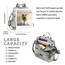 Puwuzixi Frauen Rucksack Wasserdicht Anti-Diebstahl Leichtgewicht PU Mode Reisen Mehrzweck Cabrio Geldbörse Umhängetasche Handtasche Rucksack（Grey）