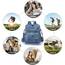 Puwuzixi Frauen Rucksack Wasserdicht Anti-Diebstahl Leichtgewicht PU Mode Reisen Mehrzweck Cabrio Geldbörse Umhängetasche Handtasche Rucksack（Blue）