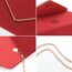 BBjinronjy Clutch Für Hochzeit Kettentasche Damen, handtaschen damen klein,elegant Samt Clutch Umschlag Crossbody Klassisch Tasche Abendtasche Hochzeit (Rot)